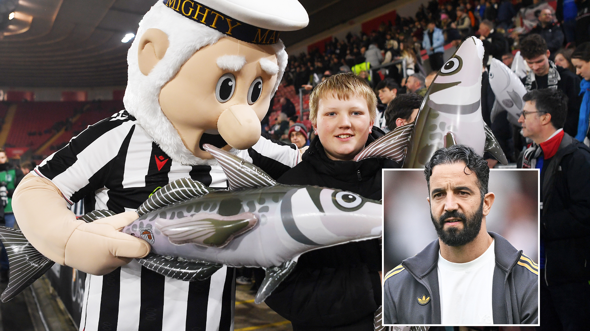 Man Utd braced for sea of inflatable FISH that were banned by ex-Premier League club when they arrive in Grimsby