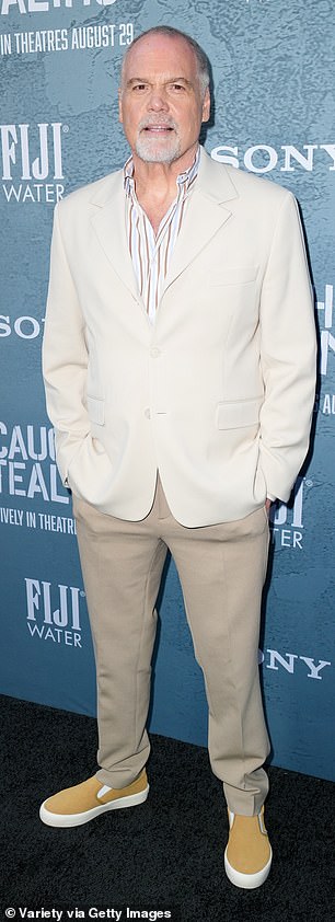 Caught Stealing star Vincent D'Onofrio showed his support for the film