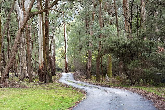 epa12325344 The entry to a property believed to be where a gunman shot two Victorian police officers in Porepunkah in Victoria, Wednesday, August 27, 2025.  A significant search is underway for a "heavily armed" fugitive involved in the 'cold-blooded murder" of two police officers.  EPA/SIMON DALLINGER NO ARCHIVING AUSTRALIA AND NEW ZEALAND OUT   NO ARCHIVES NO ARCHIVES