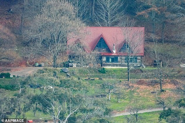 The home of Dezi Freeman, where he allegedly gunned down multiple police officers