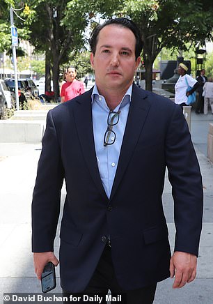 Court Wescott, the son of Carl Wescott was seen leaving court on Thursday