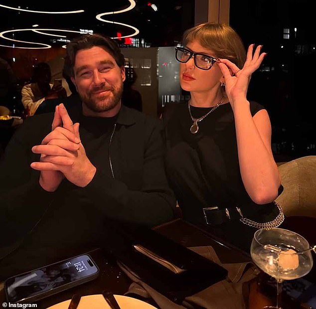 Fans also spotted a subtle detail hiddeon on Travis phone lock screen, when he finally shared his first social media snap with Taylor last month