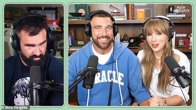 Earlier this month, Taylor also made her first appearance on Travis' New Heights podcast, leading some fans to speculate they were ready to unite for good