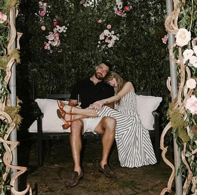 Social media users are convinced the backdrop for the photos may have had a deeper meaning, pointing out that Swift sang about secret gardens in numerous songs