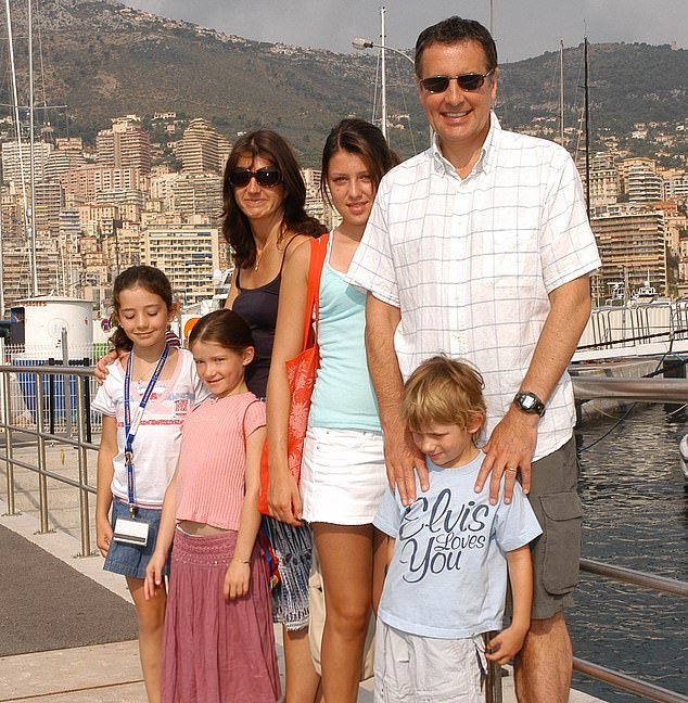 Dermot with his wife and four children Jack, Alice, Molly and Kitty, who are all now grown up