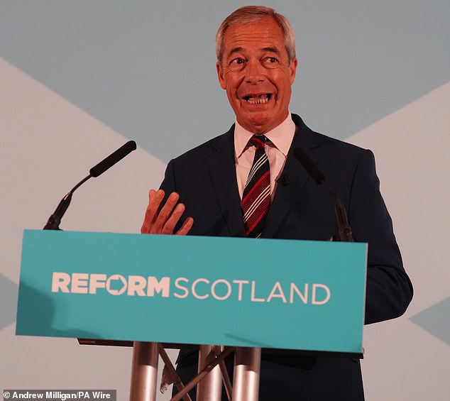 Mr Simpson revealed his decision to switch to Reform at a press conference alongside party leader Mr Farage