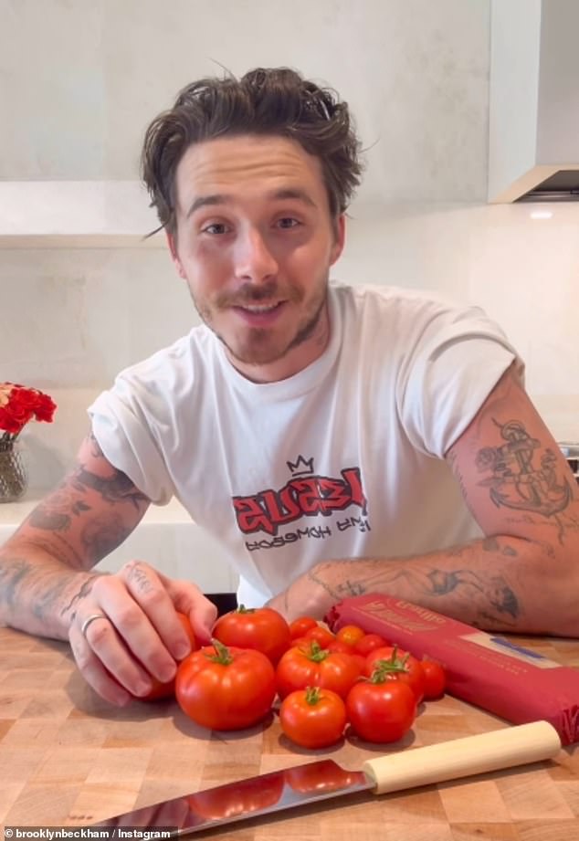 He took to social media on Sunday to share a video instructing how to make 'a simple pasta sauce'