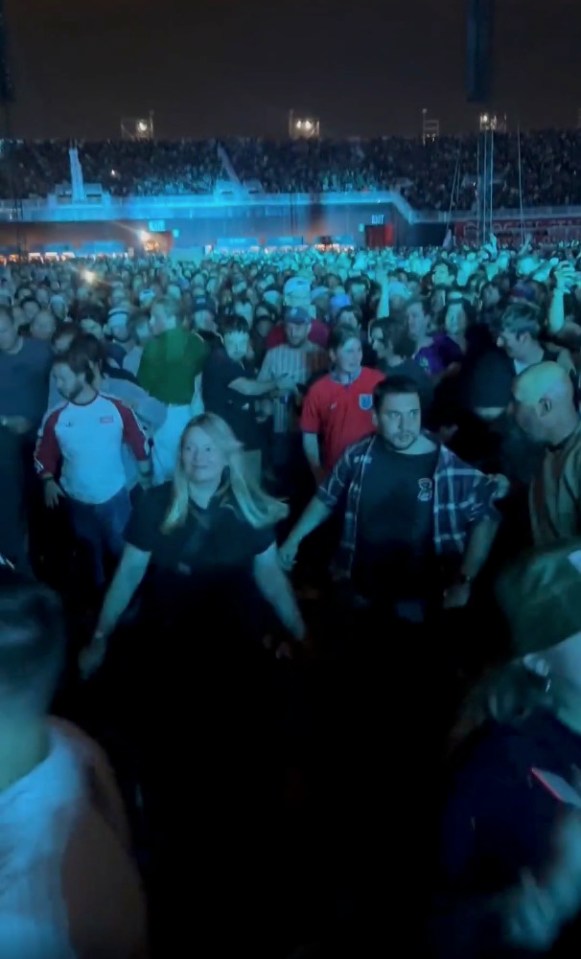 Crowd at an Oasis concert in Toronto.