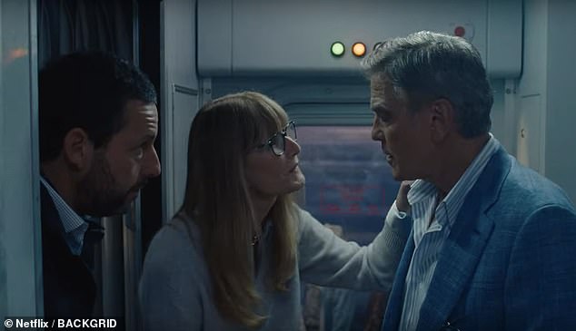Directed by Gerwig's husband Noah Baumbach, the trailer sees Clooney's character questioning his life choices, despite being fawned over by fans and staff