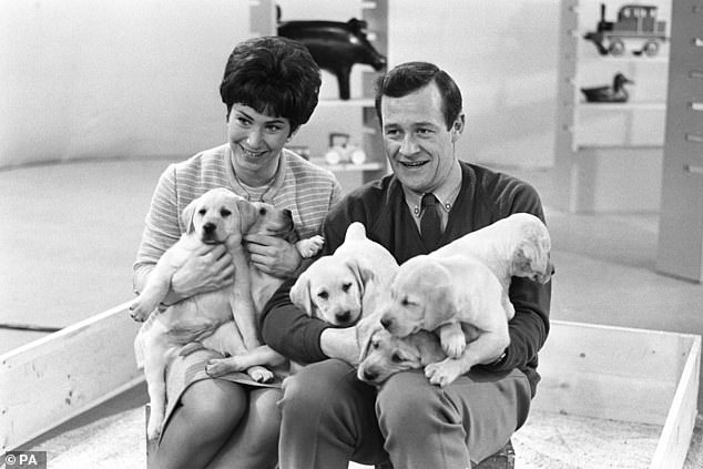 Valerie joined the Blue Peter presenting lineup in 1962 and remained a regular weekly presenter for ten years (pictured with Christopher Trace in 1065)