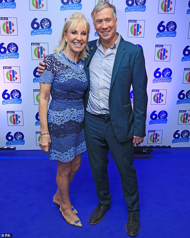 He left Blue Peter to film TV series Duncan Dares, based on the derring-do image he had built for himself. He returned for a second stint in 1986 (pictured with Sarah Greene in 2018)