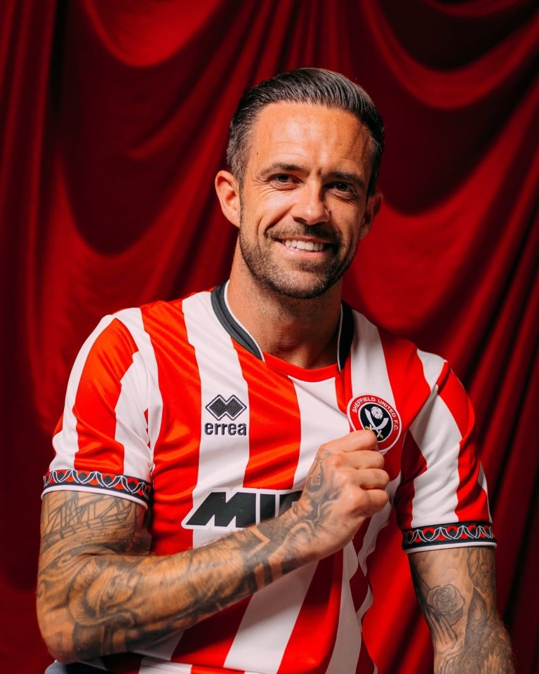 Danny Ings in Sheffield United jersey.