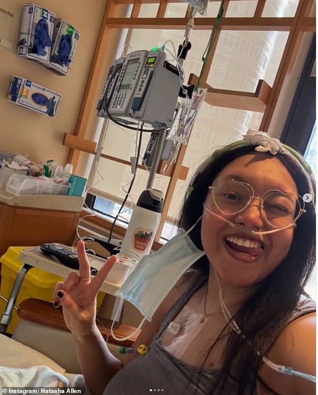 Despite her devastating prognosis, Allen often shared messages of hope and determination with her followers