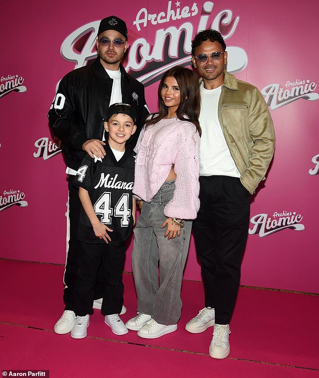 Scarlett often appears in TikTok videos with her dad's family, including her uncle, Adam Thomas (far left) and cousin, Teddy (bottom left)