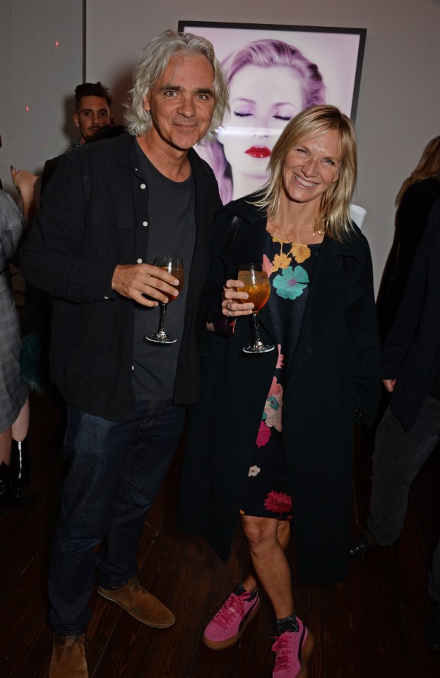 Steve Morton and Jo Whiley at an Elton John AIDS Foundation event.