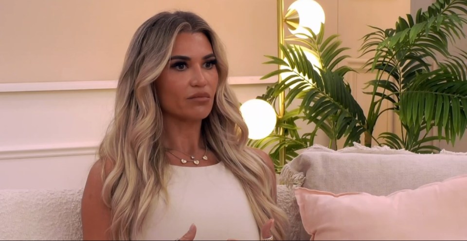Christine McGuinness discussing her split from Paddy on Celebs Go Dating.