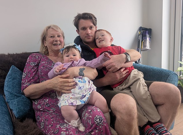 The 37-year-old (pictured second from right) who has 'never smoked' and rarely drinks, said his cynicism of the Irish healthcare system also drove him into the hands of artificial intelligence