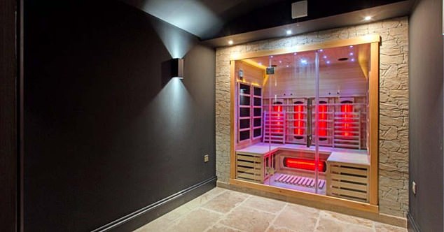 The top-of-the-range sauna is perfect for any A-lister