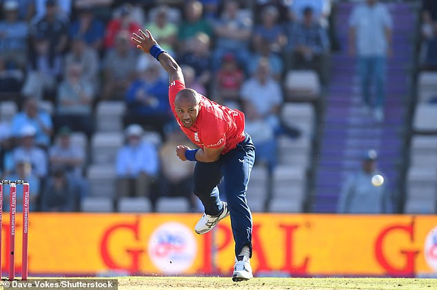 England cricketer Tymal Mills has a page... but only to give his viewers tips on how to improve their bowling