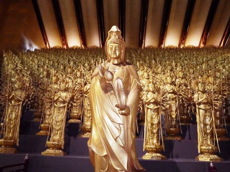 Statue of the Mother Kannon at Kaga-dera Temple.