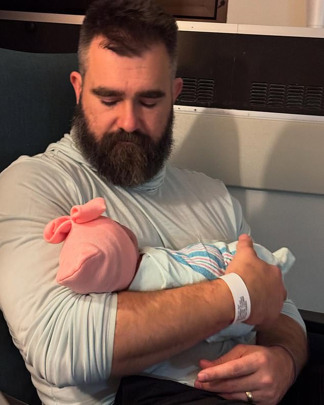 A source says: ¿She wants kids - multiple - and so does he. That¿s why he didn¿t wait to propose until the end of the season as expected. She¿s getting older and time¿s a-wasting!¿ (Travis pictured with his niece Finnley earlier this year)