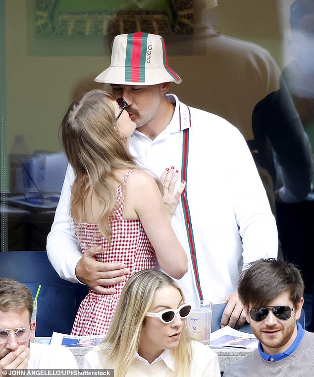 Ed already feels his future daughter-in-law belongs in the family, saying that he¿s never seen Travis happier (pictured at the US Open in 2024)