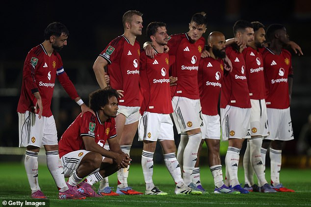 The starting XI at Blundell Park cost in excess of £400m but United lost to a fourth-tier team for the first time in their history
