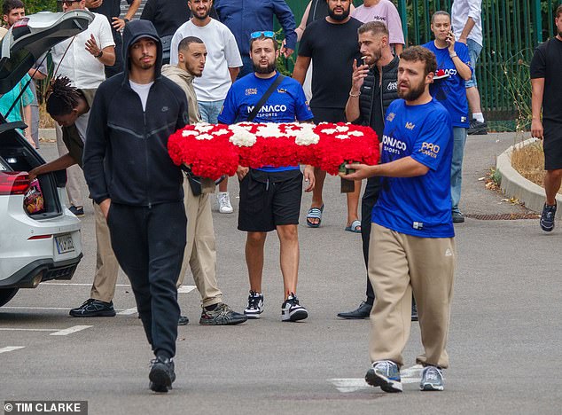 Sources at the funeral home said the ceremony had been live streamed to friends in the eastern city of Metz where Pormanove was from