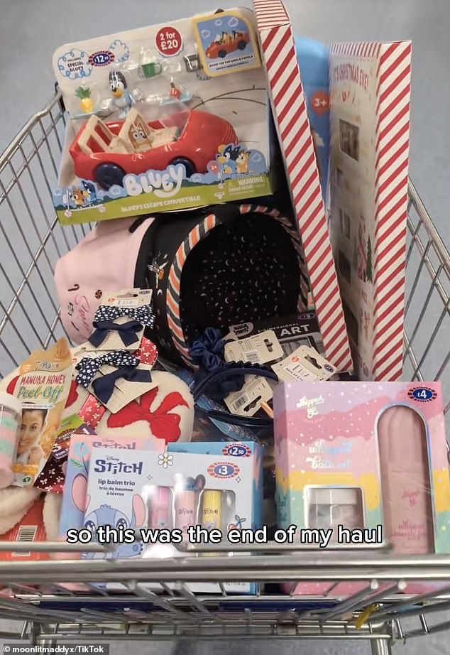 While she hadn't originally planned on stocking up for Christmas so early in the year, Maddy felt it was the 'perfect opportunity' to get ahead of the crowds that inevitably descend on the high street in November and December