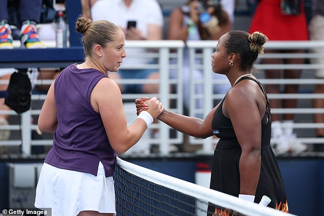 It started as a friendly handshake, but Ostapenko quickly changed tone with Townsend