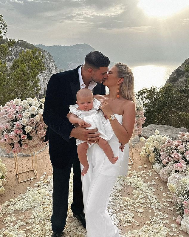 Molly-Mae with Tommy Fury and their daughter. Much of the footage from Behind It All's second series has been edited out of the final cut