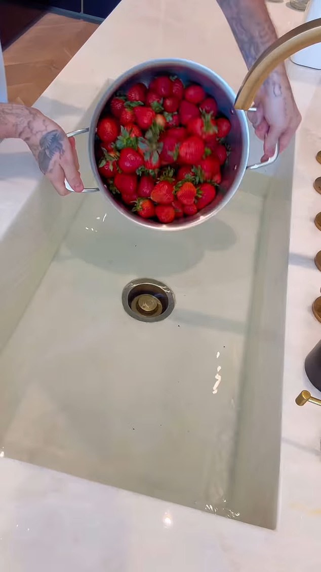 He showcased a step by step detail on how to make the jam
