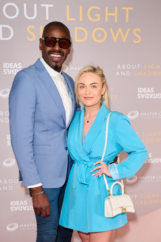 Ben Ofoedu and Vanessa Brown at the "About Light and Shadows" UK premiere.