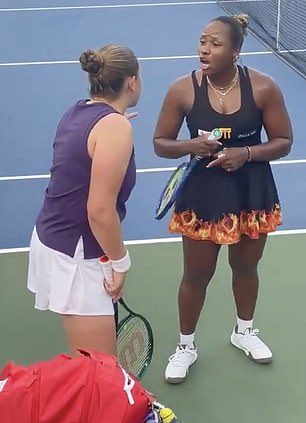 Townsend told Ostapenko she 'can learn how to take a loss better'