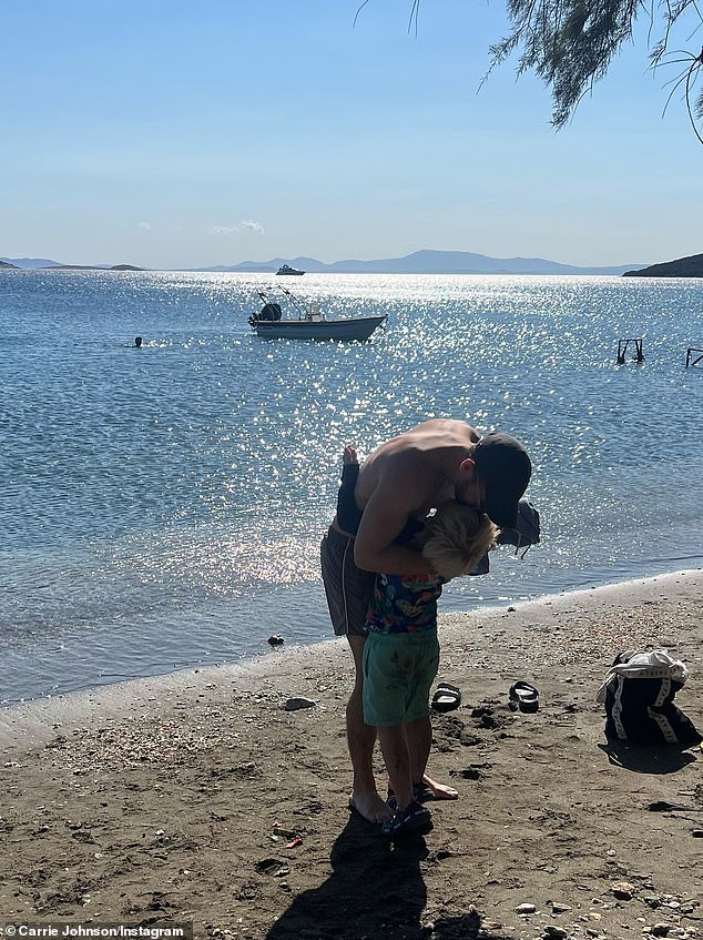 Sunshine over one of the beaches on Greece's second-largest island of Euboea