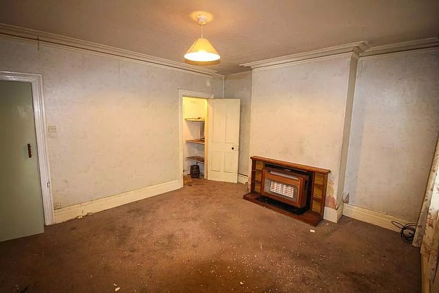 With three bedrooms, a grand hallway, sitting room (pictured) and dining room, the house was an attractive option for home buyers