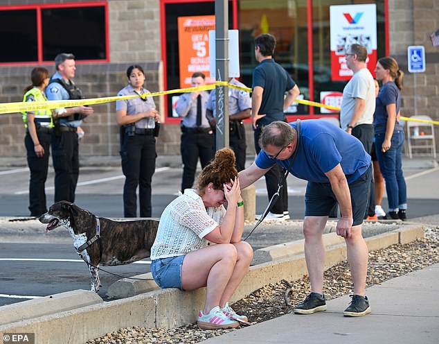 It comes as haunting 911 audio revealed the moment first responders urged their colleagues to 'bring all the gauze you have' as they raced to the shooting at Annunciation Catholic School and Church in South Minneapolis around 8:30am Wednesday