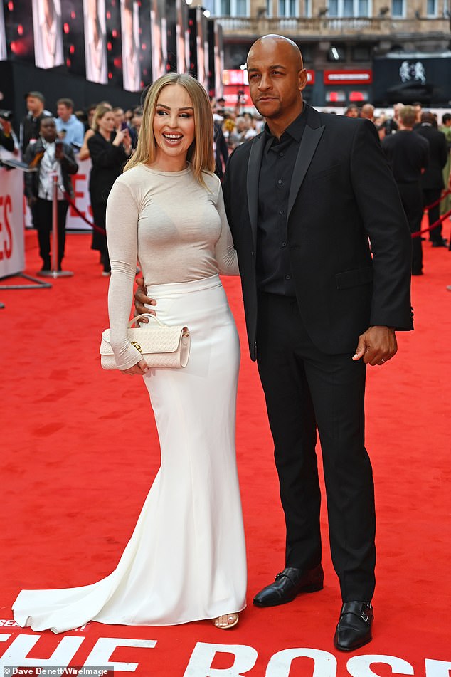 Activist and presenter Katie Piper was joined by her husband Richard James Sutton on the red carpet