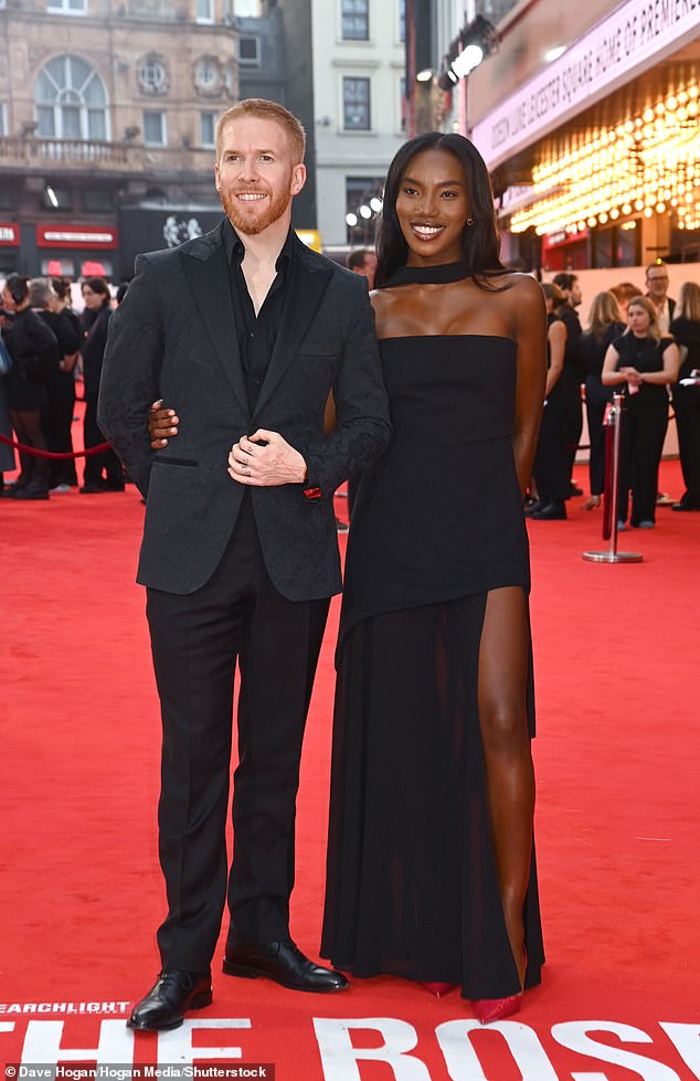 Strictly Come Dancing pro Neil Jones joined his fiance Chyna Mills as they attended the London premiere
