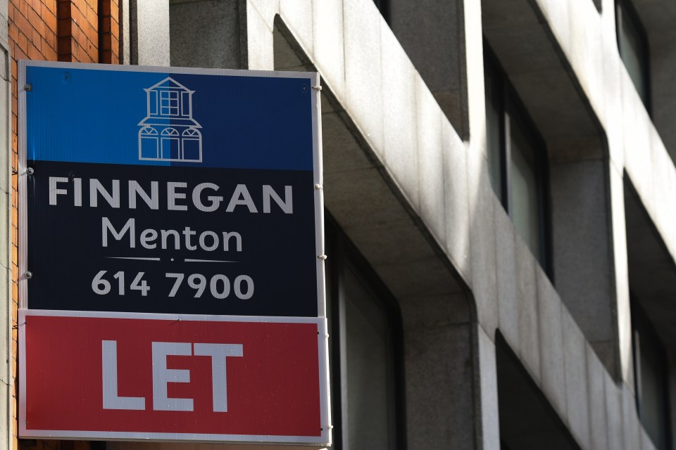 A "LET" sign for Finnegan Menton.