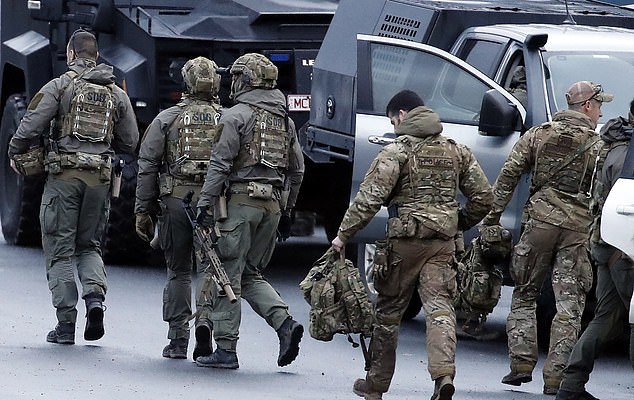 Police and members of the Special Operations Group leave base camp for day four of the hunt for cop killer and armed fugitive Dezi Freeman.EXCLUSIVE29 August 2025Â©MEDIA-MODE.COM