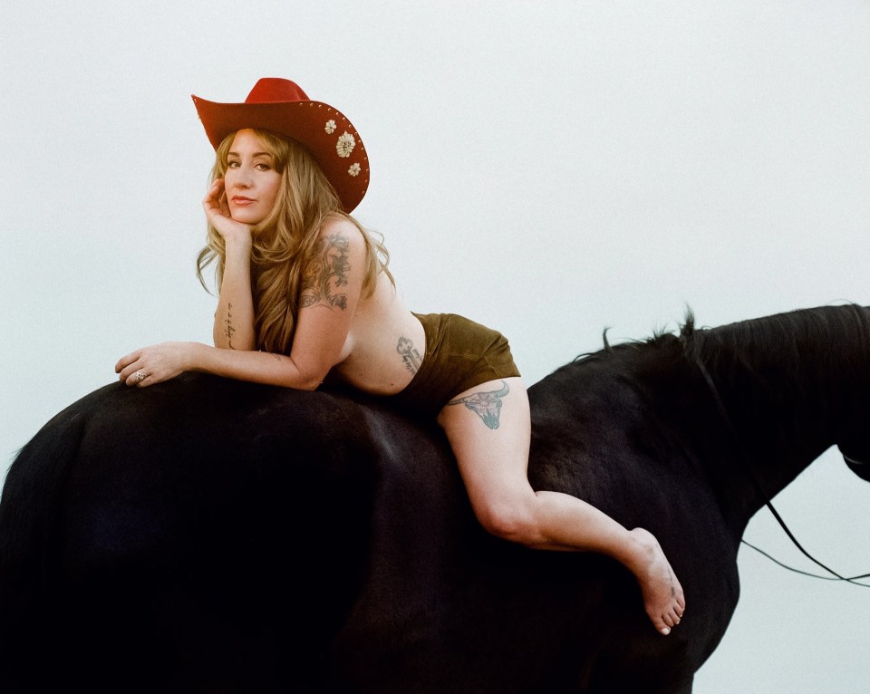 Margo Price on a horse.