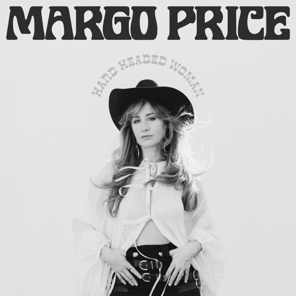 Black and white photo of Margo Price.