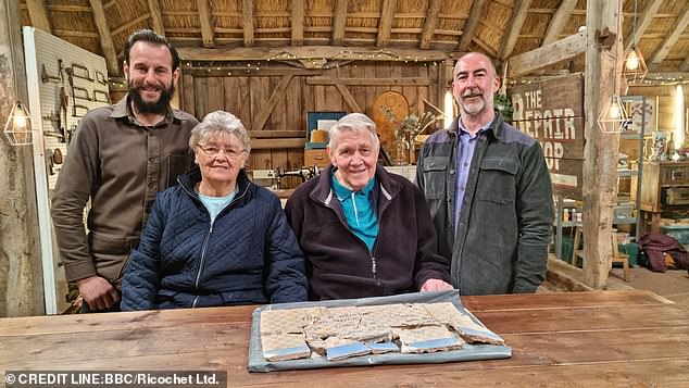 The fragile plaster was painstakingly restored by stonemason Rich Fraser, along with a paper conservator and woodworker Will Kirk