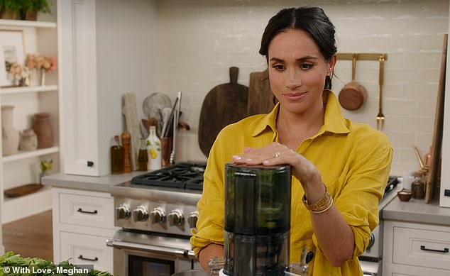 Meghan admitted that while she loves drinking green juice, she 'doesn't like the process of juicing' because 'it always felt really messy'
