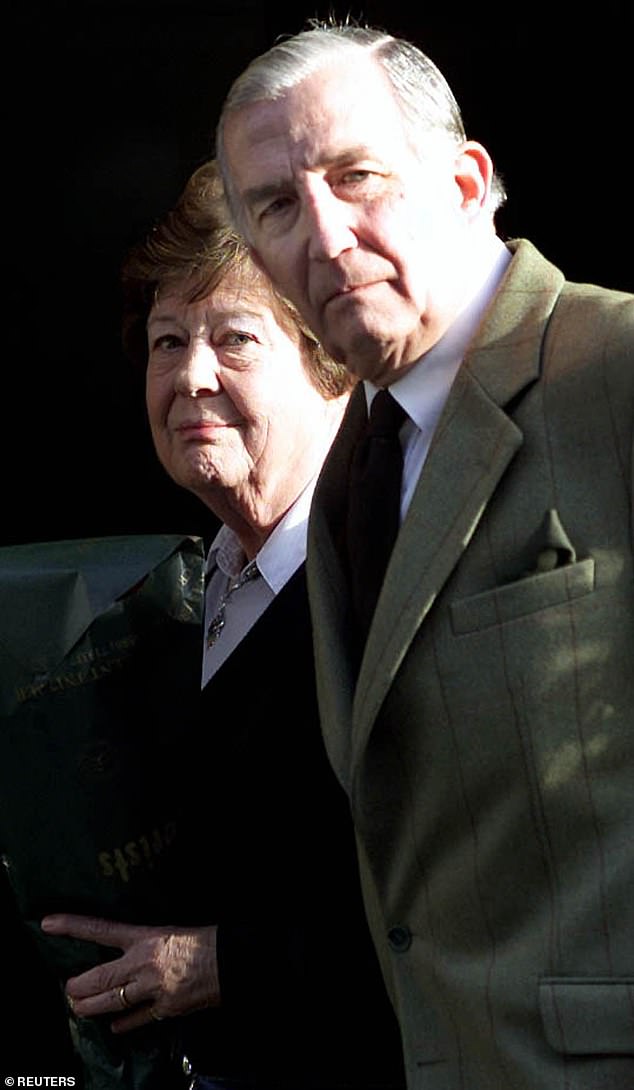 Sophie's parents Christopher and Mary Rhys-Jones. Mary's final years were defined by Sophie's marriage into the royal family which led her to find 'unexpected prominence late in life'