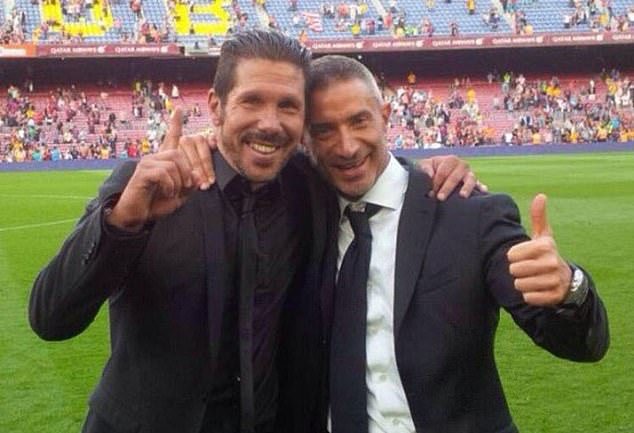 Diego Simeone and Berta were a formidable partnership at Atletico Madrid, winning two La Liga titles
