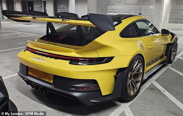 He also bought himself this bright yellow Porsche GT3 RS - which starts from around £200,000