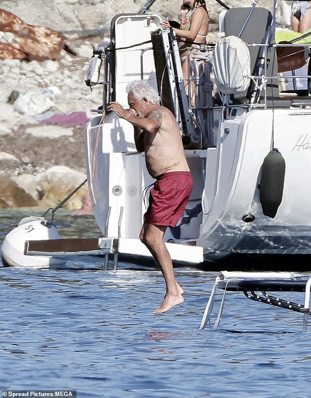 The images come with Briatore having split from Bernadetta Bosi - a former law student who is 49 years younger than the 75-year-old