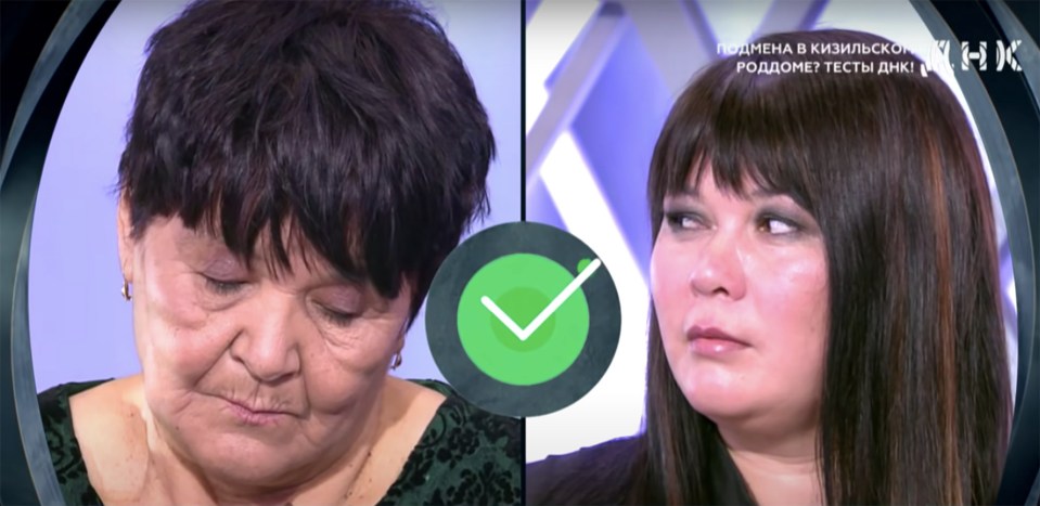 Vasilya and Alyona, a mother and daughter, confirmed by DNA test.